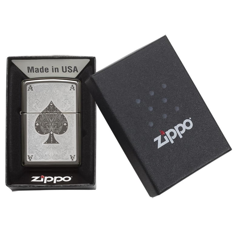 Zippo Ace of Spades Filigree Pocket Lighter - Walmart.com