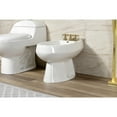thumbnail image 2 of Kingston Brass KB327AX Victorian Three-Handle Bidet Faucet with Brass Pop-Up, Brushed Brass, 2 of 6