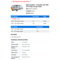 thumbnail image 2 of Right Headlight - Compatible with 2008 - 2014 Dodge Avenger Sedan 2009 2010 2011 2012 2013, 2 of 2