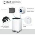 KUPPET FullAutomatic 13lbs Portable Washing Machine/pinner W/Drain