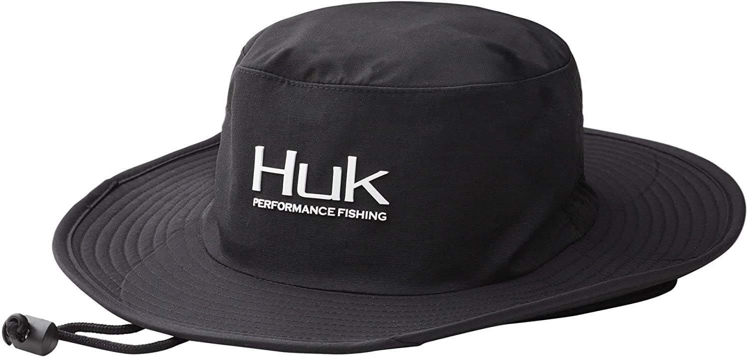 HUK Mens Boonie Wide Brim Fishing Hat with UPF 30 Sun Protection