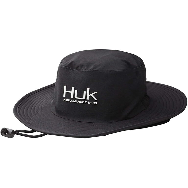 HUK Mens Boonie Wide Brim Fishing Hat with UPF 30 Sun Protection