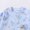 thumbnail image 6 of CAUYDY Baby Bodysuit Long Sleeve Romper Newborn Fall Winter Pajamas Preemie Infant Boys Girls Sleepers Loungewear Sizes 0-3 Months,Sky Blue, 6 of 7