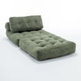 thumbnail image 3 of Folding Sofa Bed, Convertible Sleeper Chair with Pillow Foldable Mattress with Back Support, Portable Fold Out Chair Bed Comfy Floor Sofa Lounge for Living Room Bedroom, Single (Green), 3 of 11