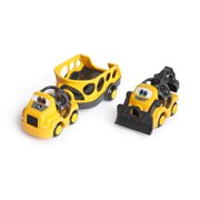 Bright Starts Go Grippers John Deere Construction Crusiers Trailer Set Push Vehicles, Ages 12 months +