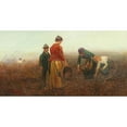 thumbnail image 3 of Laszlo Pataky von Sospatak 14x9 Black Modern Framed Museum Art Print Titled - The Potato Harvest, 3 of 5
