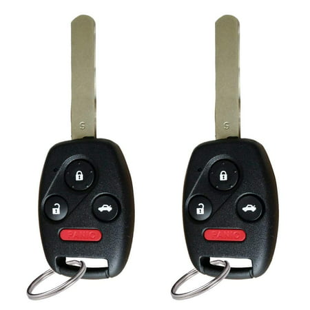 2pcs for 2003 2004 2005 2006 2007 Honda Accord Keyless Entry Remote Car Key Fob OUCG8D-380H-A with 46 (Best Car Keys 2019)