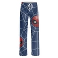 thumbnail image 5 of Spider Hero Women's Pajama Pants Loose Lounge Wear Elastic Waist Drawstring Sleepwear Graphic Printed Casual Home Pajamas Soft Straight Leg Pj Bottoms for Everyday Comfort, Navy, XXL, 5 of 7