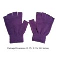 thumbnail image 3 of Jumpingount 1 par de guantes sin dedos tejido artesanal guante de medio dedo mujeres hombres cómodos cubiertas de manos calentador de manos para Type1 NO1, 3 of 6