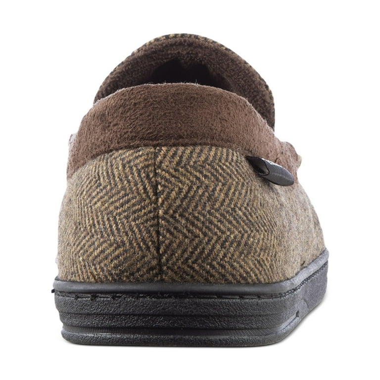 Isotoner signature men's discount herringbone logan slippers