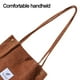 thumbnail image 4 of Bolso de pana para mujer, bolso de lona con cordón para el hombro, color caqui, 4 of 5