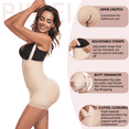 thumbnail image 2 of BIMEI Women Butt Lifter Shapewear for Tummy Control Post Surgery Compression Garment Lace Padded Removable Butt Hip Enhancer Shaper Panties Underwear,Beige,L, 2 of 7