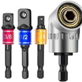 thumbnail image 1 of Labymos Impact Grade Outils à Main Pilote Prises Adaptateur Extension Ensemble 3Pcs 1/4 3/8 1/2, 1 of 8