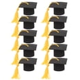 thumbnail image 4 of Decoraciones de pastel de fiesta de graduación de 10 unids Modelos personalizados con gorras de doctorado en miniatura, 4 of 4