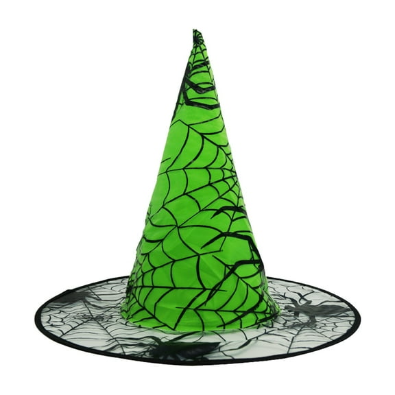 MZXELPRJD Witch Hat Kids Spider Web Print Foldable Witch Hats Halloween Accessories Party Supplies Assorted Colors