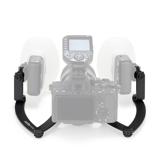 Soporte de flash GODOX MF-DB flexible con soportes dobles para Nikon/Sony
