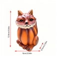 thumbnail image 3 of WKSCLPAI Halloween Resin Pumpkin Turtle Figurine B Animal Sculpture for Yard Tabletop Porch Decor Ornament Fall Home Garden Display, 3 of 5