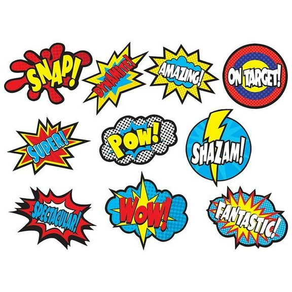 Superhero Sayings Accents - Pack of 3