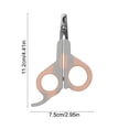 thumbnail image 3 of Jpxdew Pet Nail Clippers Safety Rounded Blade,Cats Dogs Grooming Tool,Non-Slip Handle Fishtail Design, 3 of 6