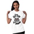 thumbnail image 3 of Crazy Cat Lady in Training Funny Cute Women's Plus Size Graphic Tee Brisco Brands 2X, 3 of 5