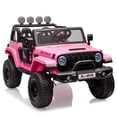 thumbnail image 1 of TROPOW Kids Cars Electric Ride On,24V 2 Seater Kids Ride On Truck Electric Vehicle for Toddlers Switchable 2WD/4WD Ride On Car Toy with Remote Control,Christmas Gift for Kids,Orange, 1 of 6