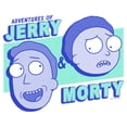thumbnail image 2 of Junior's Rick And Morty Adventures of Jerry & Morty  Graphic Tee White Large, 2 of 3