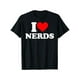 thumbnail image 1 of Soft Cotton Short-Sleeved Shirt i love nerds tshirt i heart nerds t shirt Man Top, 1 of 6