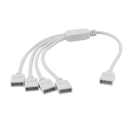 Female Water - Female 1 to 4 4P Waterproof Connector Splitter Cable for RGB