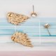 thumbnail image 2 of ADDHAT Pendientes Colgantes De Pluma De Ángel Dorados Adornados Con Rhinestone Para Regalo Y Uso Casual, 2 of 5