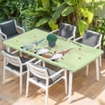 thumbnail image 2 of Happy Easter Table Cloths for 4 Foot Rectangle Tables, Cute Gnomes Eggs Spring Daisy Flowers Green Patio Waterproof Elastic Fitted Tablecloths, Washable Rectangular Table Cover for Camping, 2 of 8