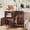 Walnut, variant on WARAYZ Guitar Stand and Record Player Shelf, Vinyl Record Organizer Cabinet with Built-in Power Outlet and Speaker Storage
