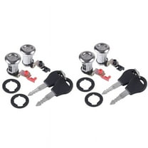 2X Car Left and Right Car Door Lock Kit with Key Car Door Lock for Pickup 1987 -1991 80600-01G25