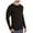 Black, variant on Hanes Men's Big & Tall Waffle Knit Long Sleeve Crew Cozy, Classic Comfort