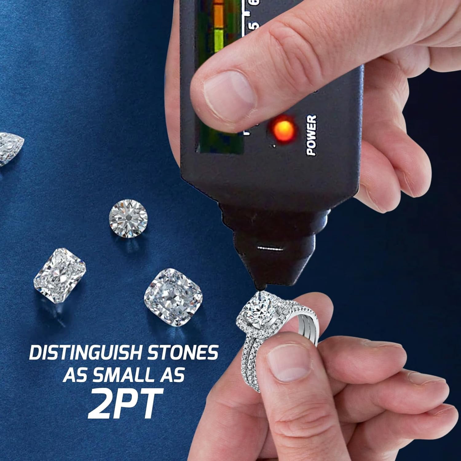 Diamond Tester With Uv Ultraviolet Light Gemstone Jewellry Selector Jeweler Gem Tools