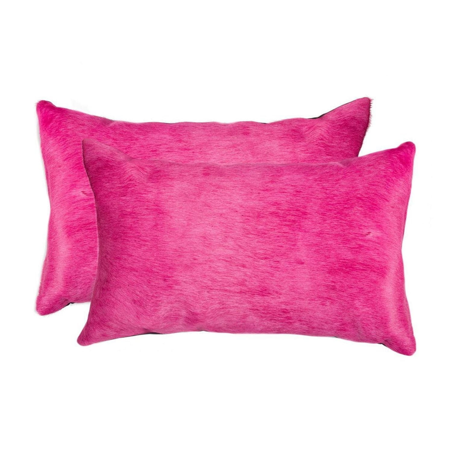 COUSSINS TORINO EN PEAU DE VACHE 12"X20" 2 PQT