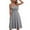 Gray, variant on Slip Dress Sleeveless Snakeskin Print V-Neck polyester Summer Women Knee Length