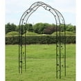 thumbnail image 3 of 59"W * 98"H Garden Arches Arbors Curved Metal Durable Iron Plants Trellis Stand Use for Outdoor Garden Arbor Climbing Plants Wedding Arches Ceremony Black, 3 of 7
