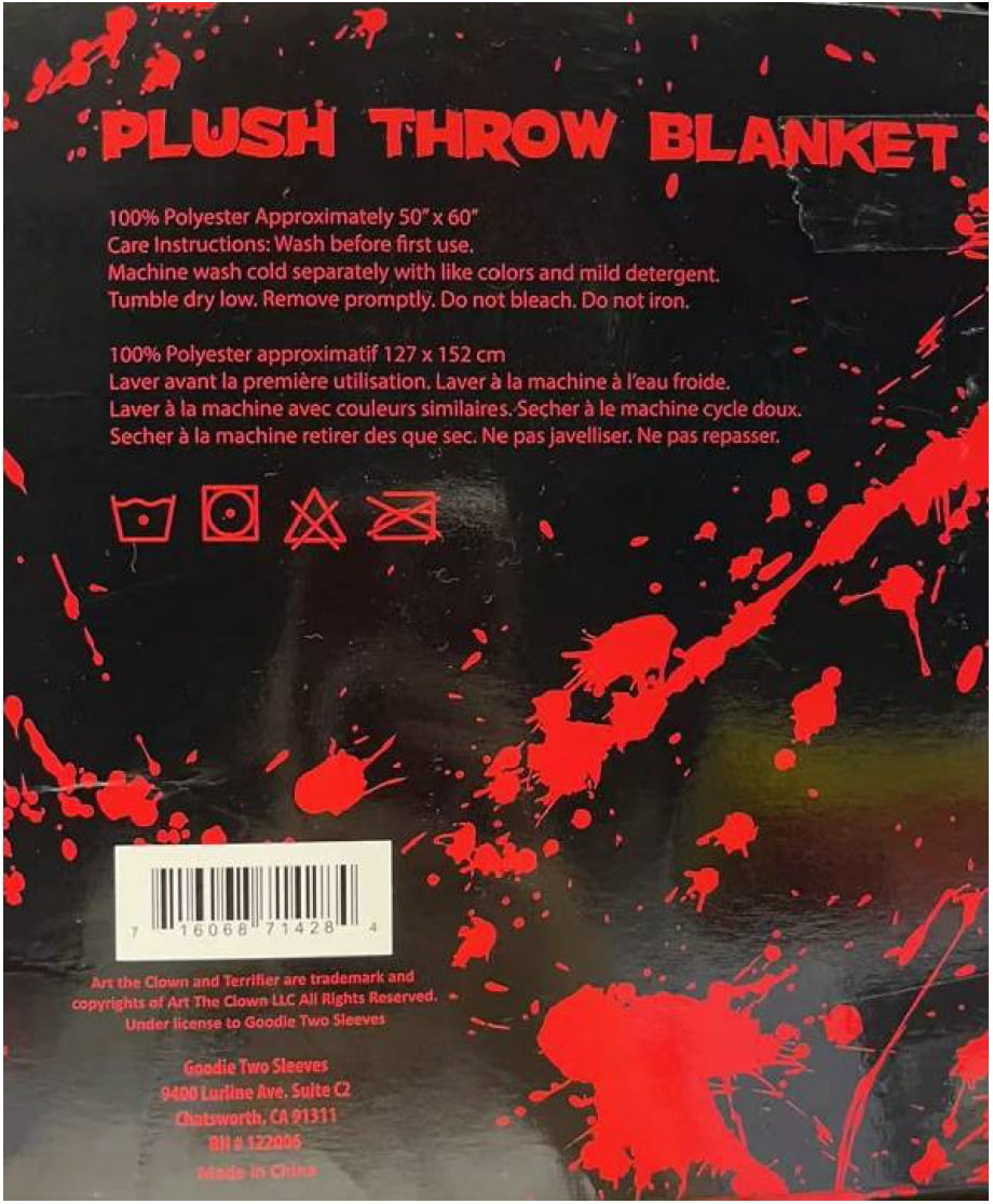 Terrifier Blanket