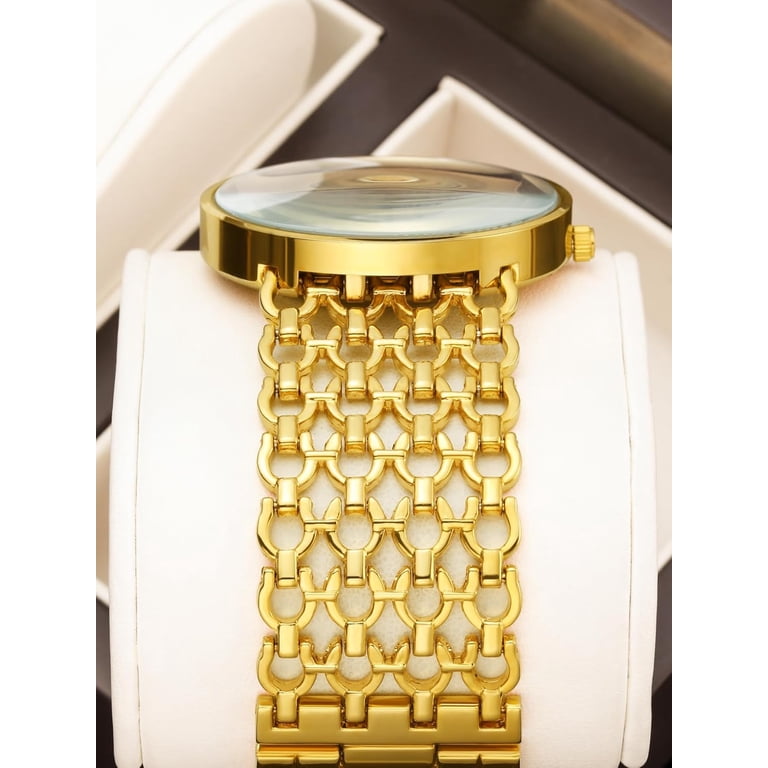 Elegant Gold and Silver Crystal-Accented Women\'s Quartz Watch Citizen Women main image 3
