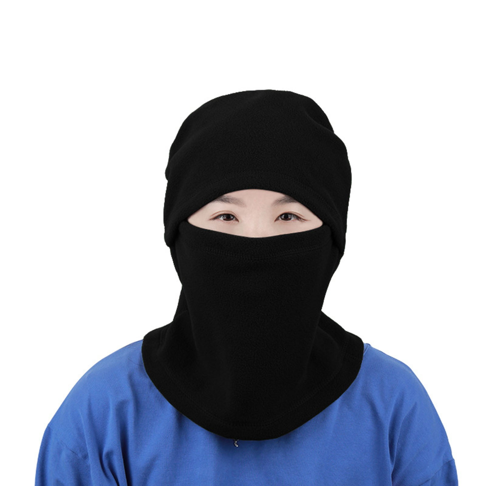 Tanhomme Fleece Hood Cycling Ski Thermal Face-Cover Hat Winter Warm Cap Scarf for Cold Weather Winter Riding Warm Head Cover Windproof Multi-Functional Neck Cover Windproof Ski Hat