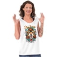 thumbnail image 4 of Stay Wild Tiger Head Rose Tattoo Plus Size Graphic Tank Top Brisco Brands 2X, 4 of 5