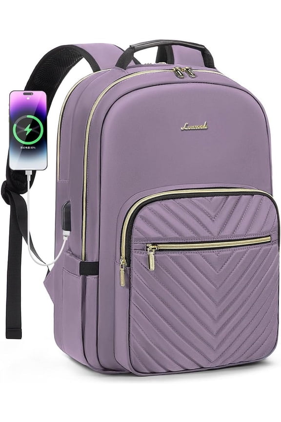 Laptop Backpack for Women 17.3 inch,Cute Womens Travel Backpack Purse,Professional Laptop Computer Bag,Waterproof Work Business College Teacher Bags Carry on Backpack with USB