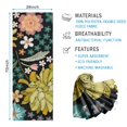 thumbnail image 2 of Pioneer Flower Floral Print Pattern Hot Yoga Mat Towel Non Slip for Hot Yoga - Quick-Drying Yoga Mat Cover with 4 Corner Pockets with Travel Bag - Hot Yoga Towel Non Slip 74"x26", 2 of 6