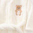 thumbnail image 5 of NOLDARES Kids Little Boys Girls Cartoon Hooded Bathrobe Toddler Robe Pajamas Sleepwear,White,3-4 Y, 5 of 6
