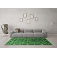 thumbnail image 3 of Ahgly Company Indoor Square Oriental Emerald Green Traditional Area Rugs, 3' Square, 3 of 4