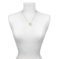 thumbnail image 3 of Delight Jewelry Goldtone Bear Paw Silhouette To the World You are a Mother Locket Necklace, 3 of 4