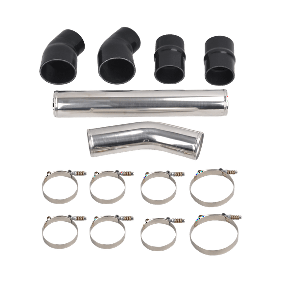 FGJQEFG Aluminum Intercooler Turbo Pipe Kit & Silicone Hose & Clamps for 1994-2002 Dodge Ram 5.9L