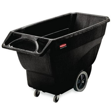 Rubbermaid Commercial Products RCP 1013 BLA Standard Duty Black Structural Foam Tilt Truck
