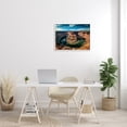 thumbnail image 4 of Stupell Industries Red Canyon Mesa Cliffs Surrounding River Water Photograph White Framed Art Print Wall Art, Design by Andy Crawford Photography, 4 of 5