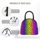 thumbnail image 4 of Fotbe Animal Paw Rainbow Bolsa de Almuerzo con Estampado, Lonchera Aislada, Contenedor de Comida Reutilizable Tipo Cooler a Prueba de Fugas, 4 of 6